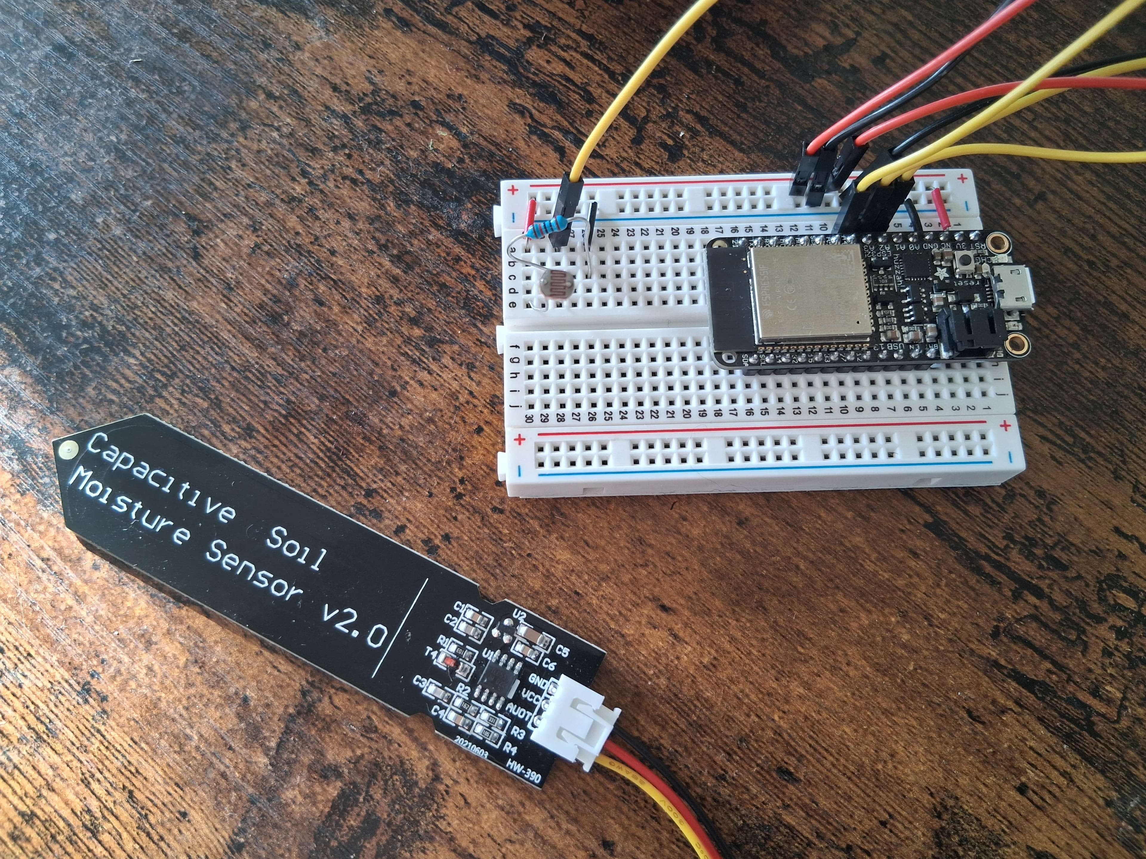 Photo of the microcontroller system